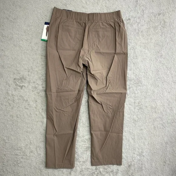 NEW Modern Ambition Women's XL High-Rise Travel Pants Brown Pull on G1460 - Picture 5 of 11